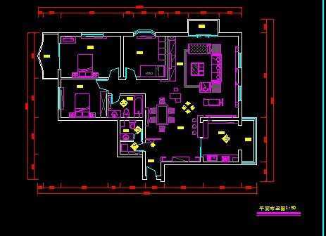 3室2厅2卫装修图免费下载 - 建筑装修图 - 土木工程网